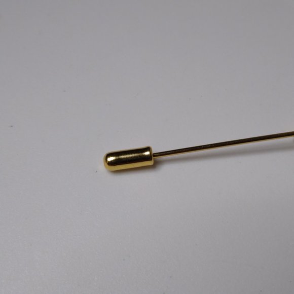 Vintage Tear Drop Shaped Red Stickpin Brooch - Picture 10 of 12